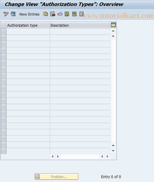 SAP TCode F9C{ - Authorization Types Payment Items